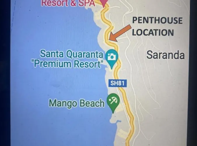 Apartmán Orange Sea View Penthouse Sarandë